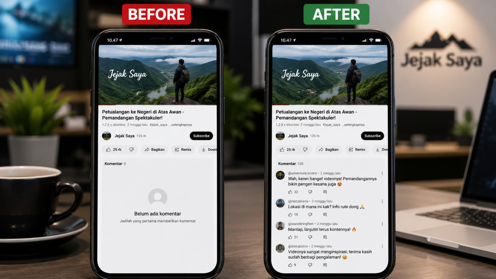 Hasil Komentar Aktif YouTube di Lainnya